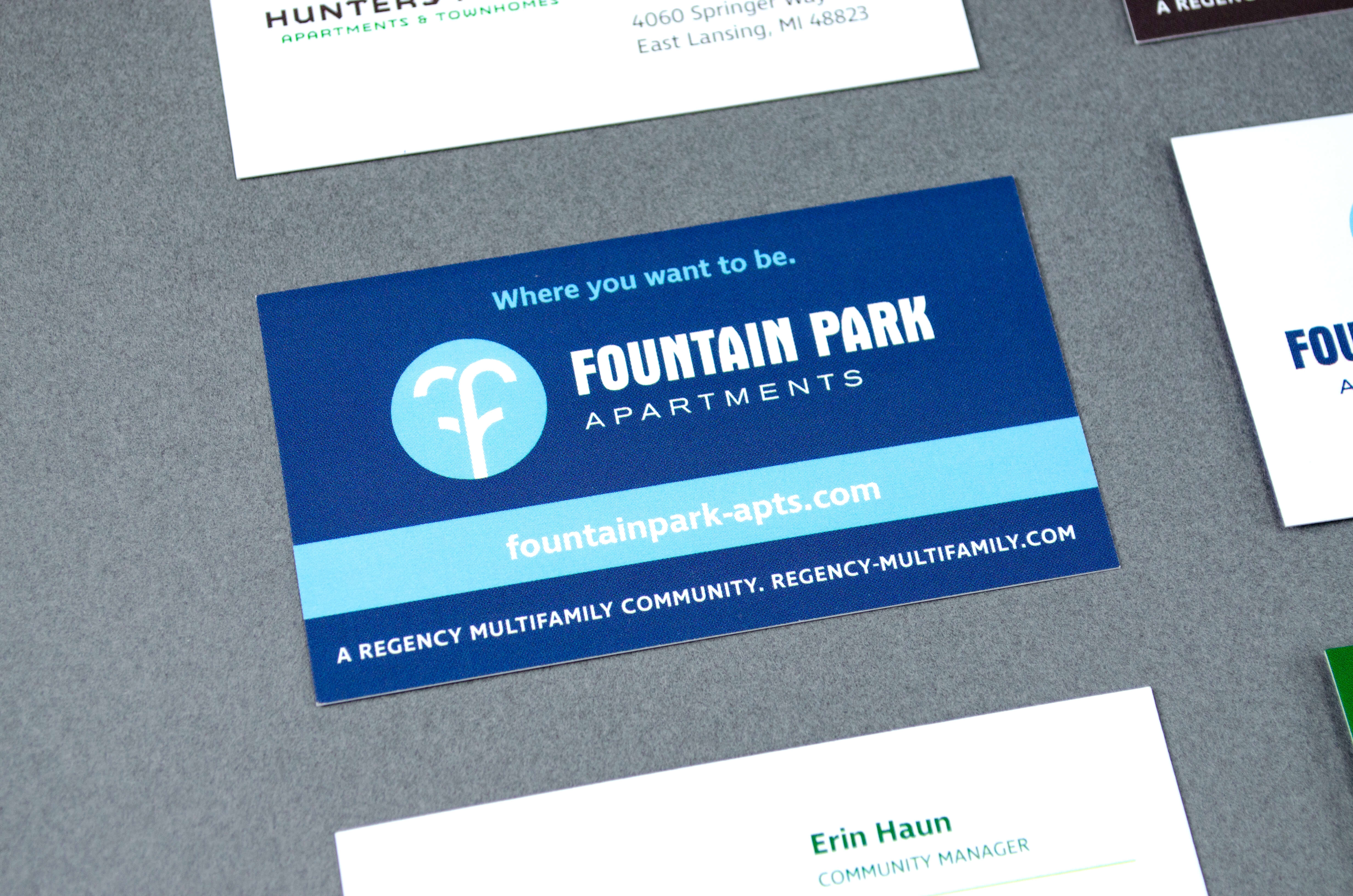 Regency - Fountain Park Apartments - Branding