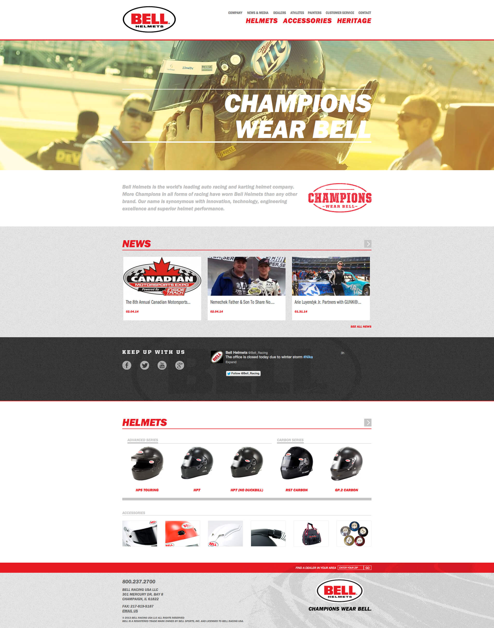 Bell Racing USA - Website & Online Store
