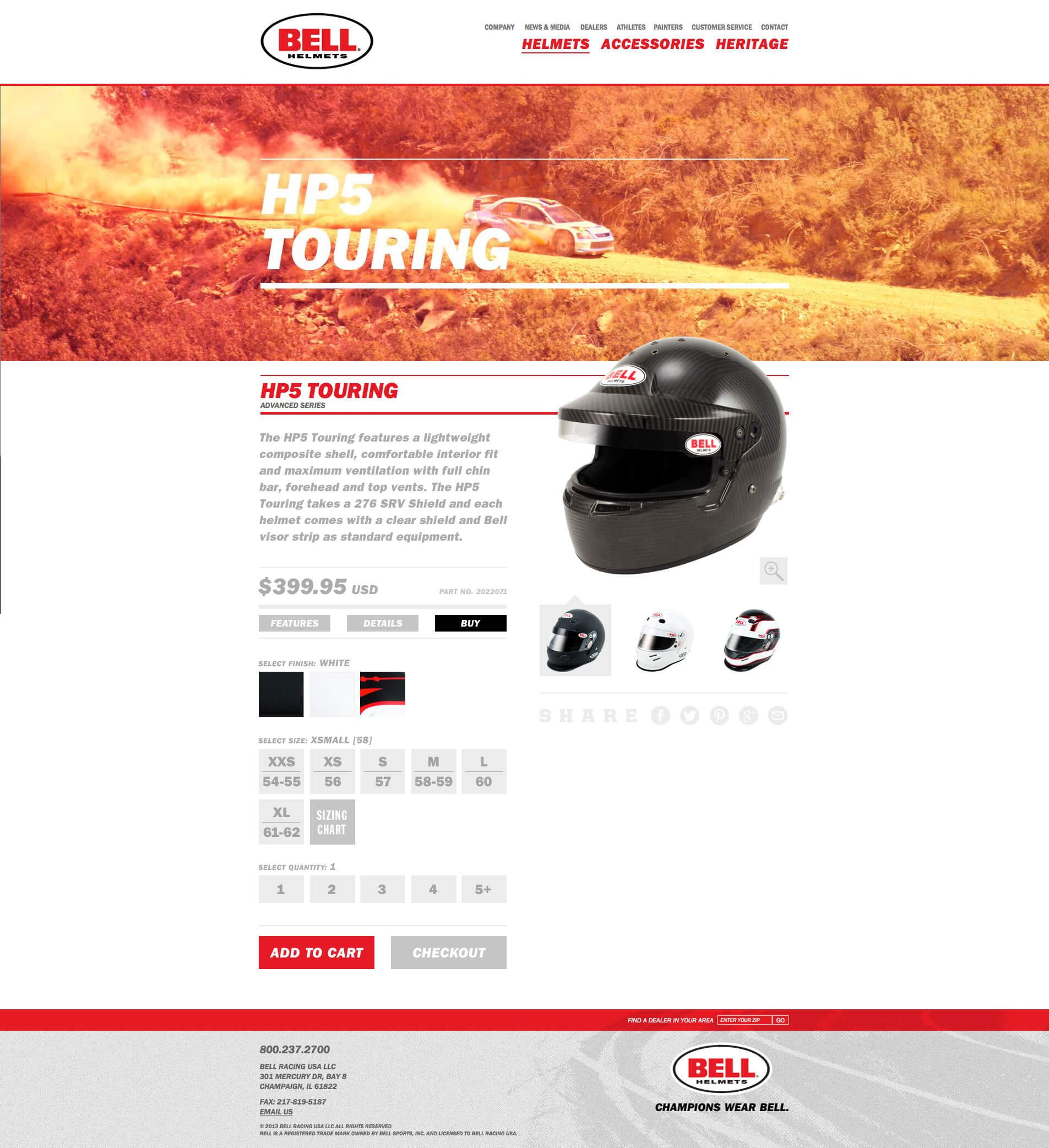 Bell Racing USA - Website & Online Store