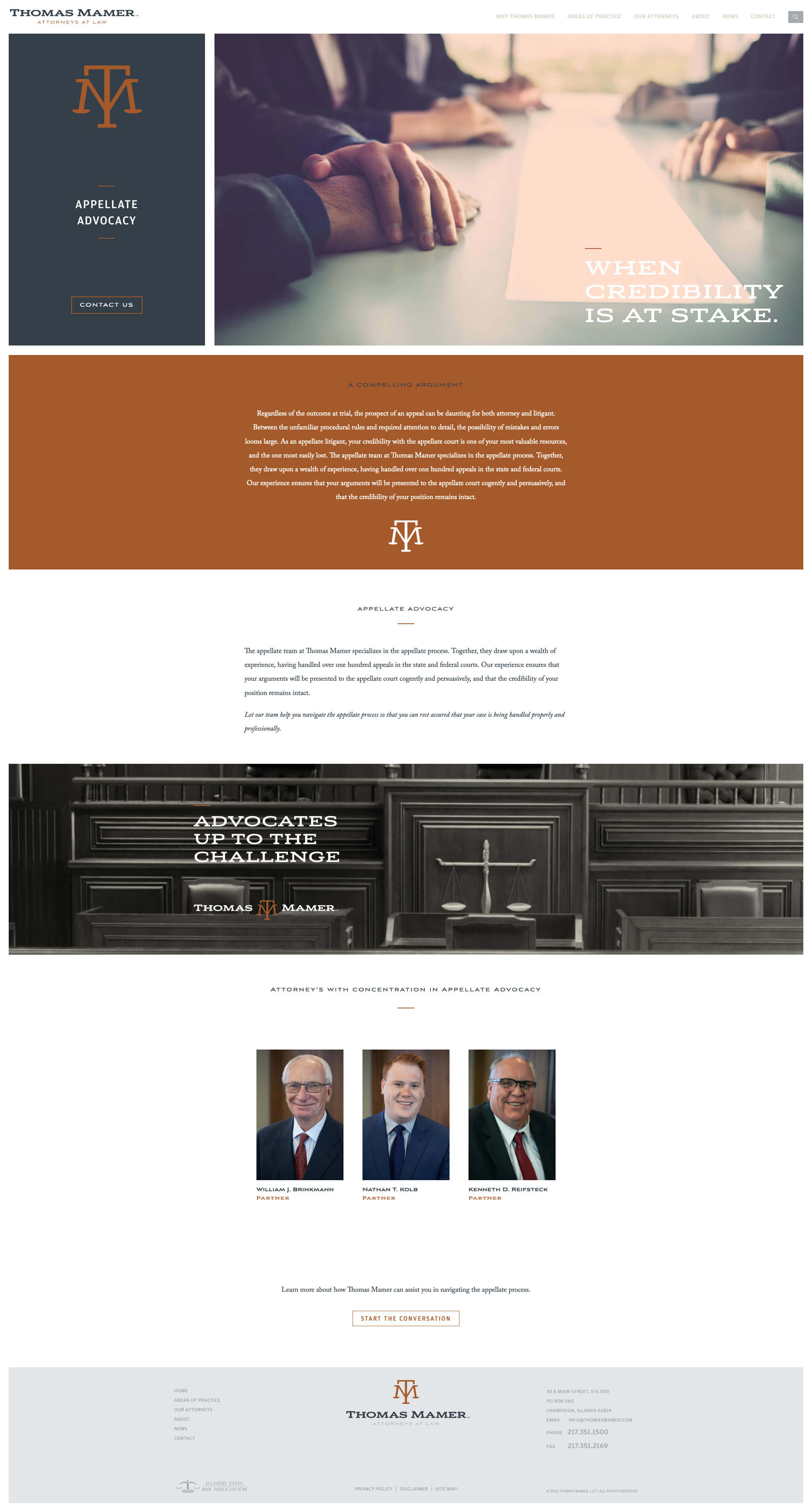 Thomas Mamer - Attorneys at Law - Website