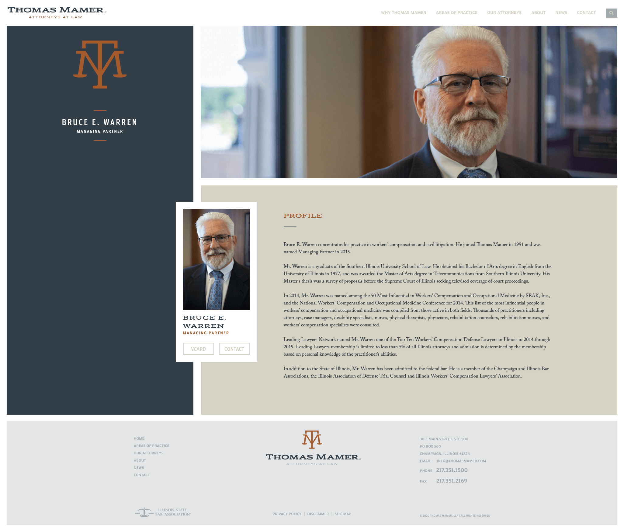 Thomas Mamer - Attorneys at Law - Website