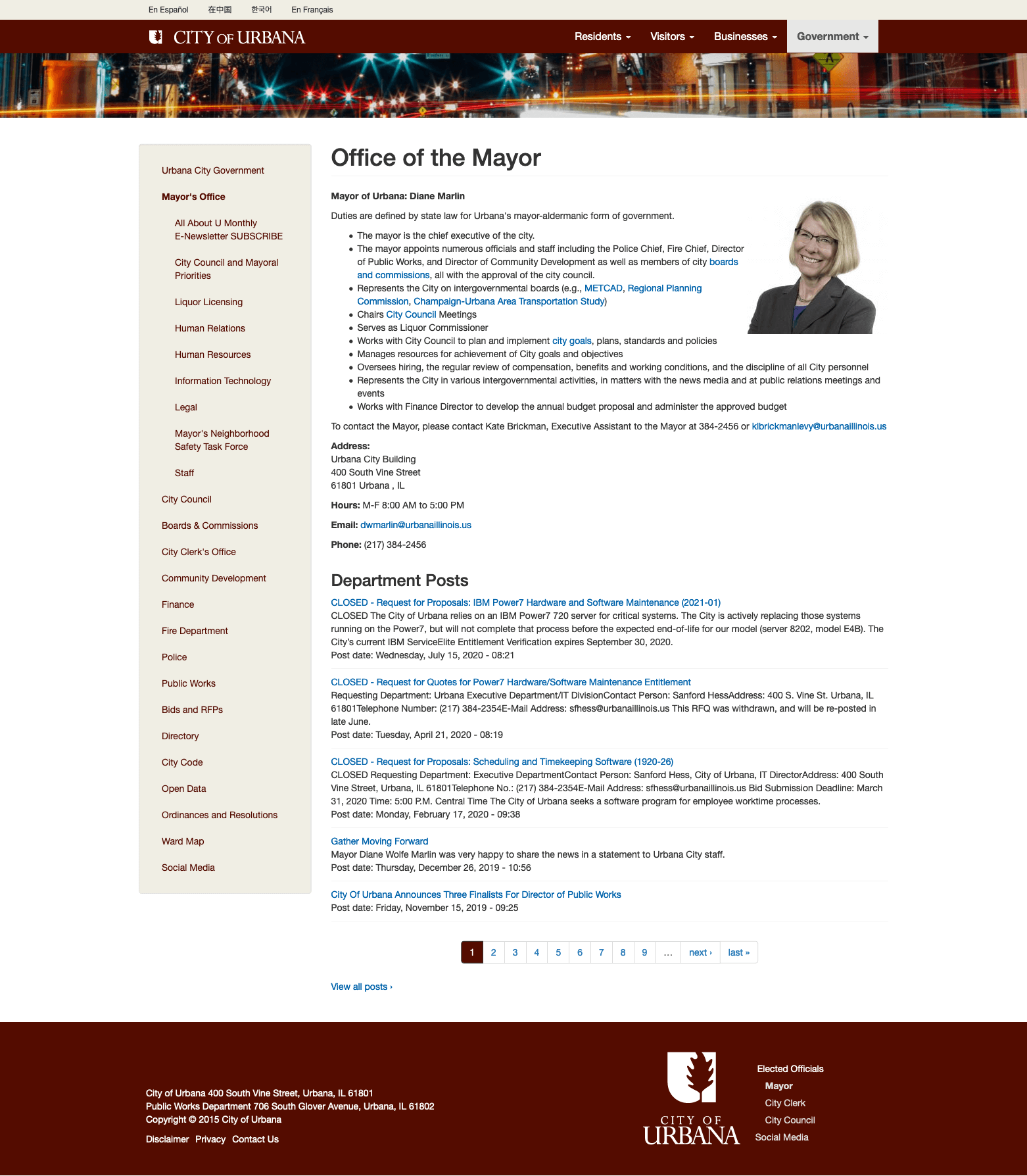 City of Urbana, Illinois - Website