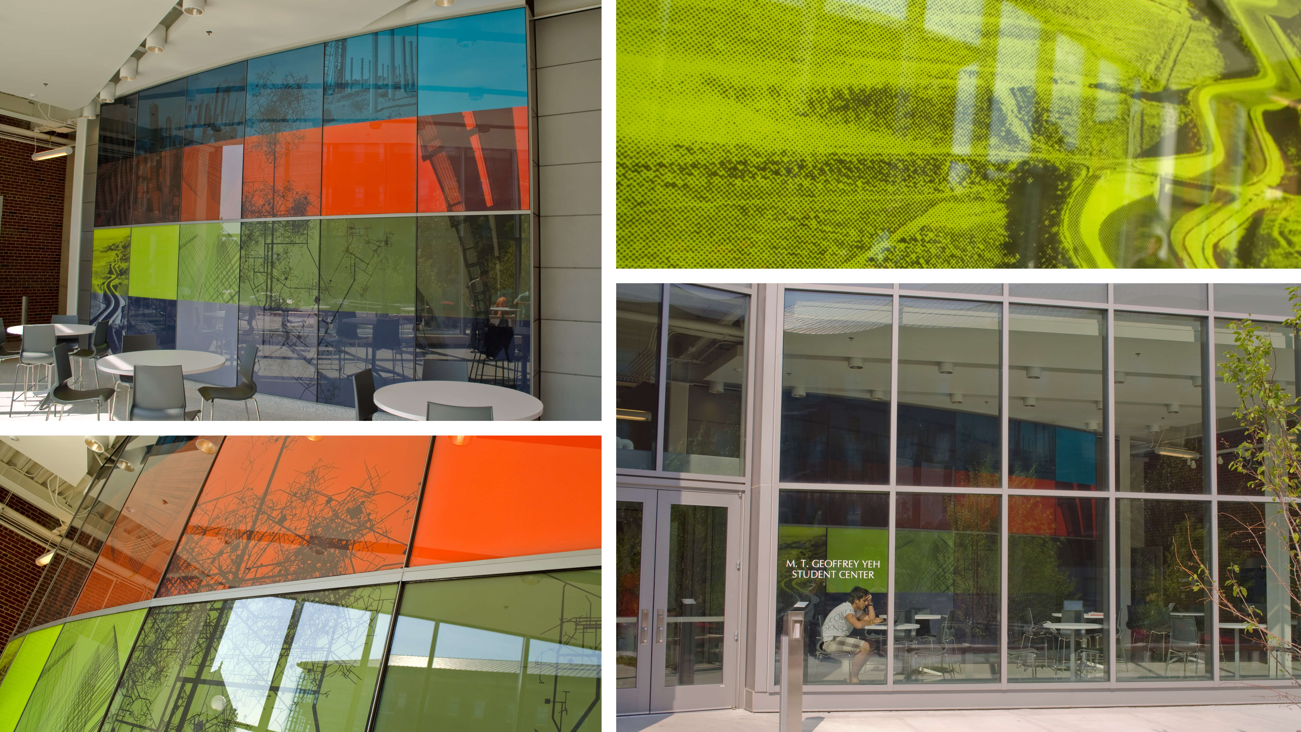 University of Illinois at Urbana-Champaign | College of Environmental and Civil Engineering | Yeh Center Glass Wall Feature