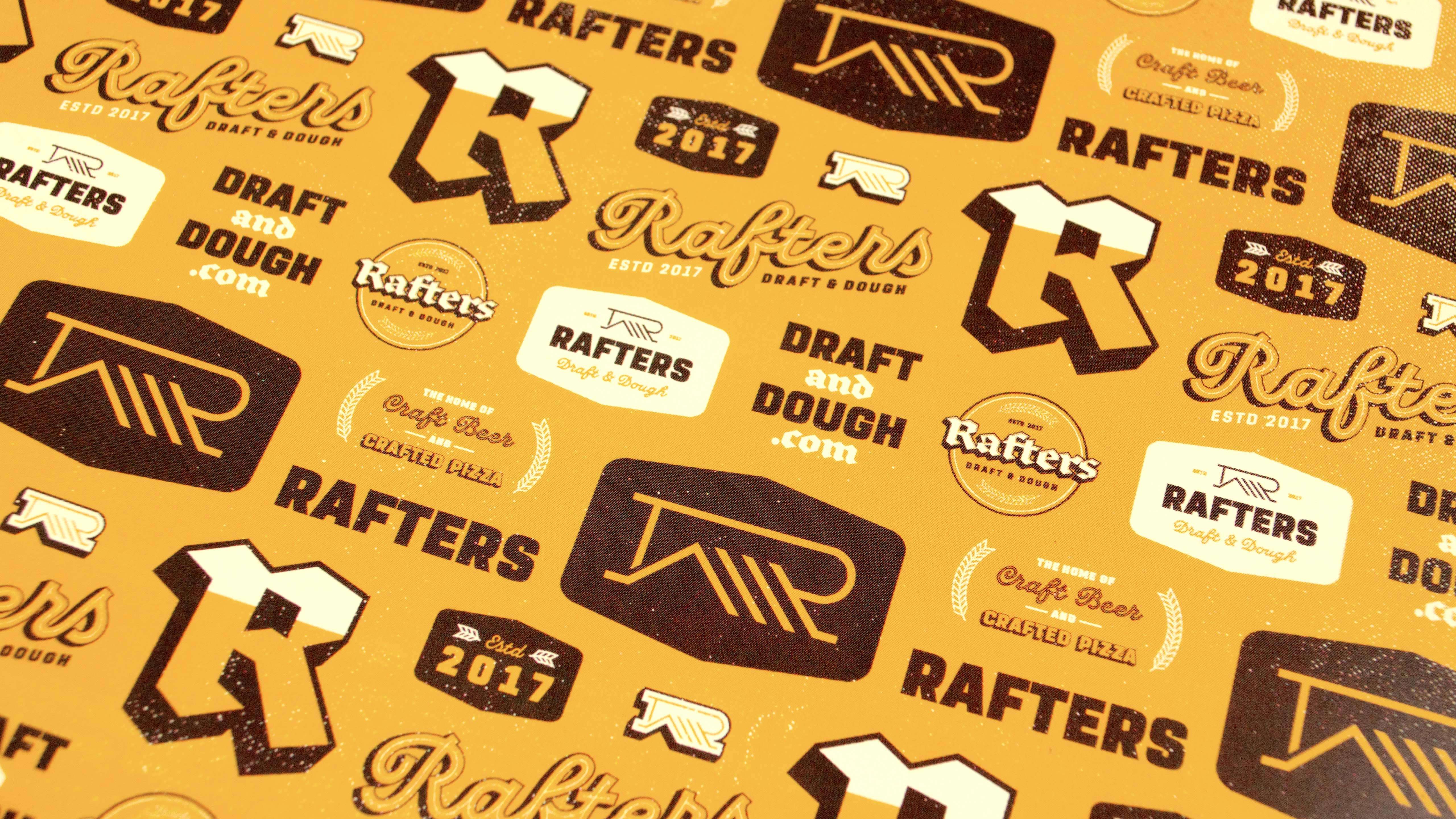 Rafters Draft & Dough - Branding