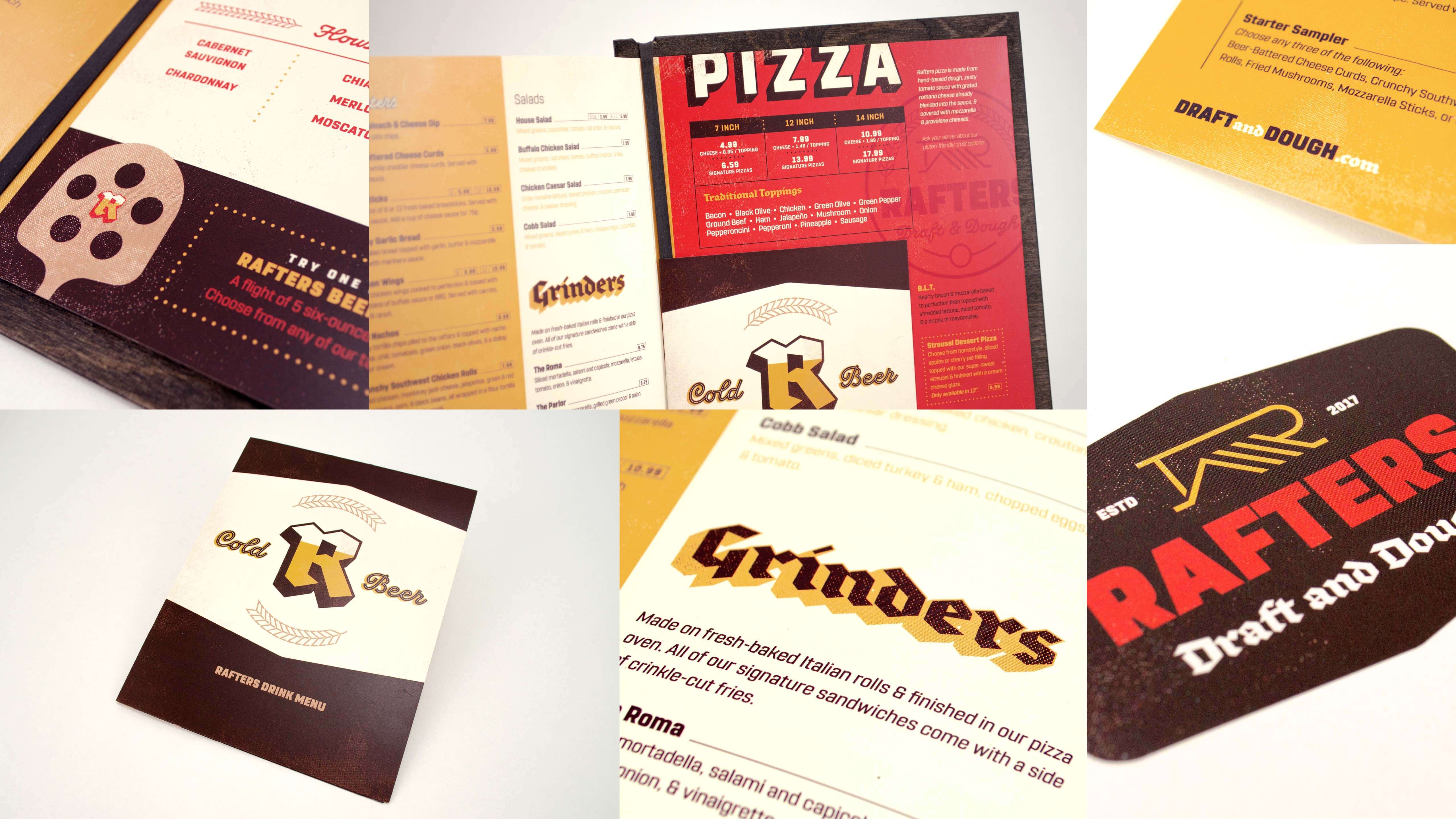 Rafters Draft & Dough - Branding