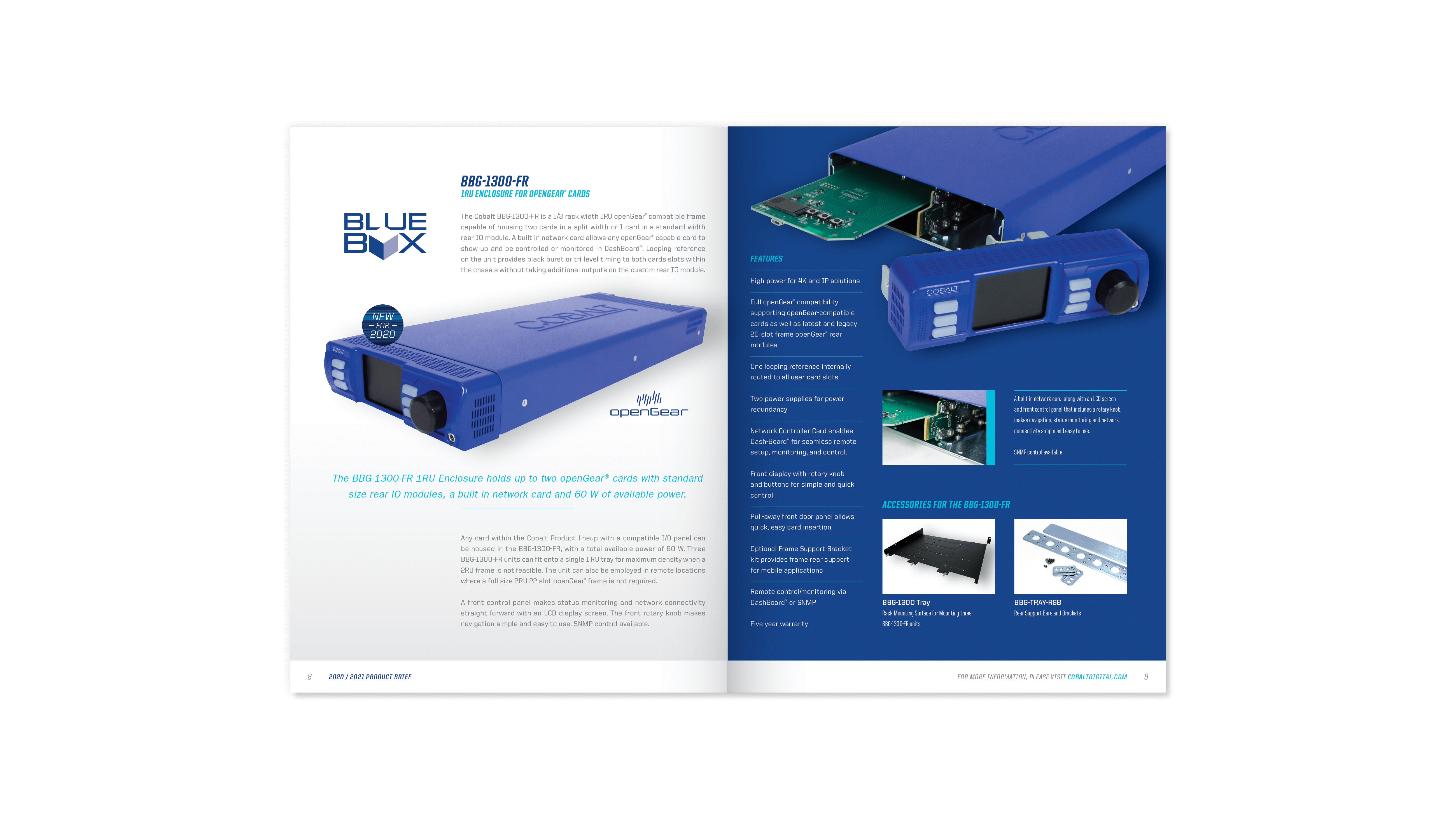 Cobalt Digital | 2020-2021 Product Brief Cobalt Digital | 2020-2021 Product Brief