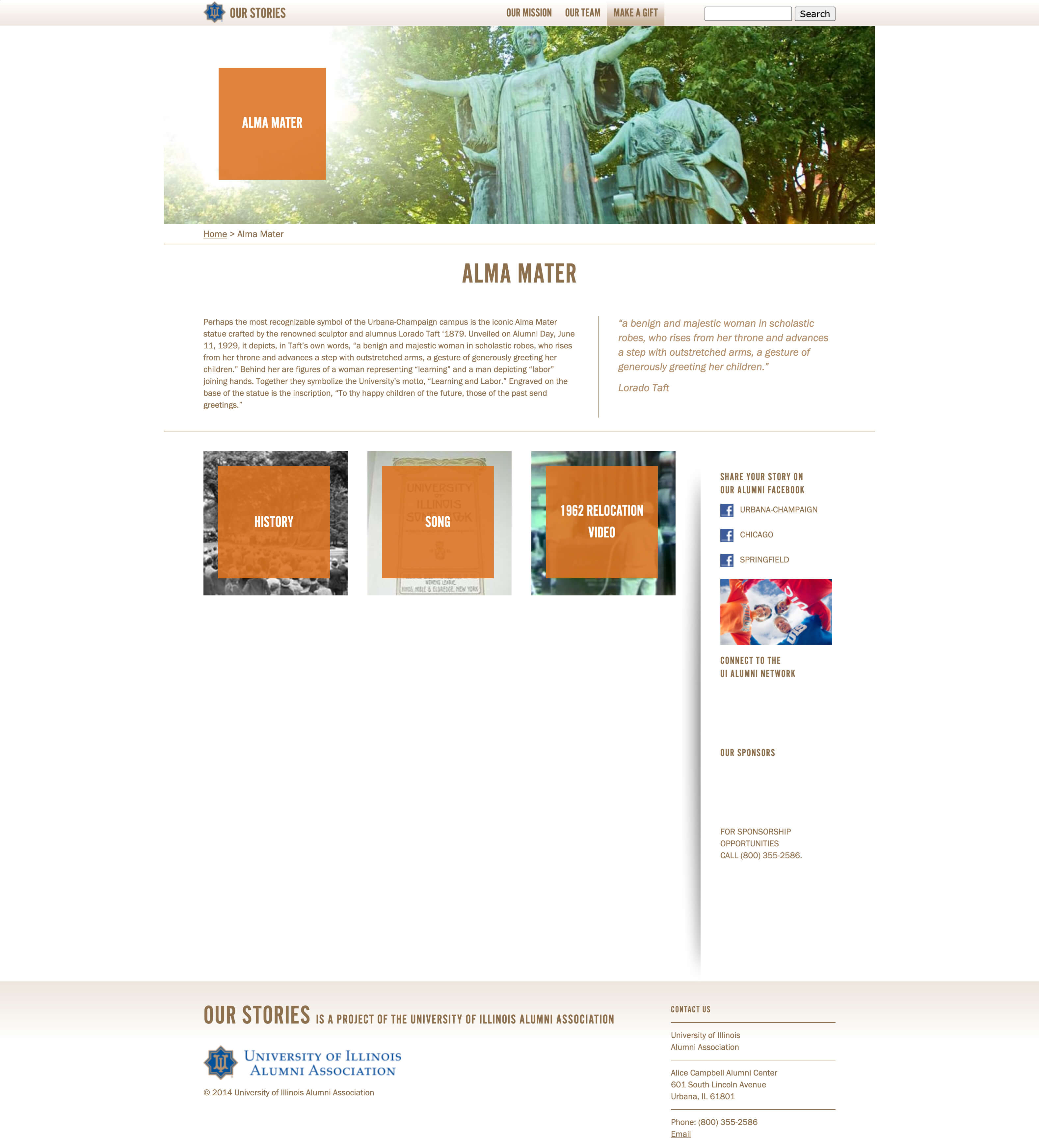 University of Illinois Alumni Association - Our Stories Website