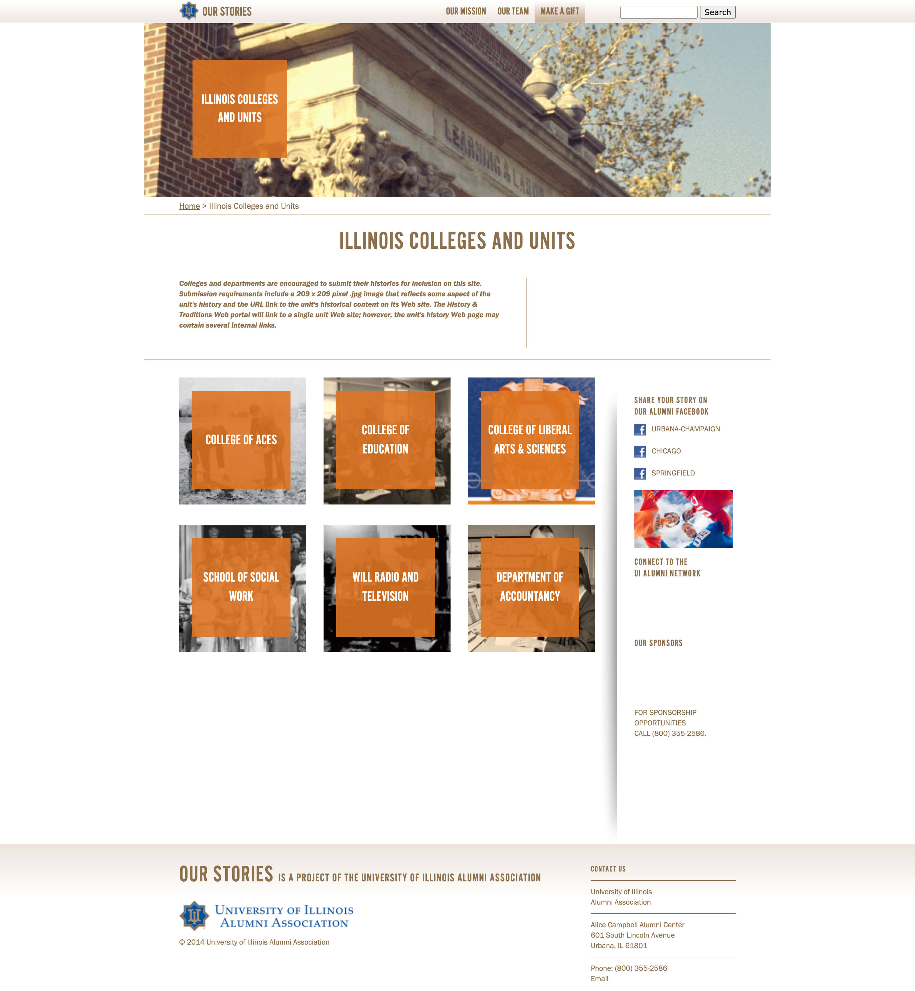 University of Illinois Alumni Association - Our Stories Website