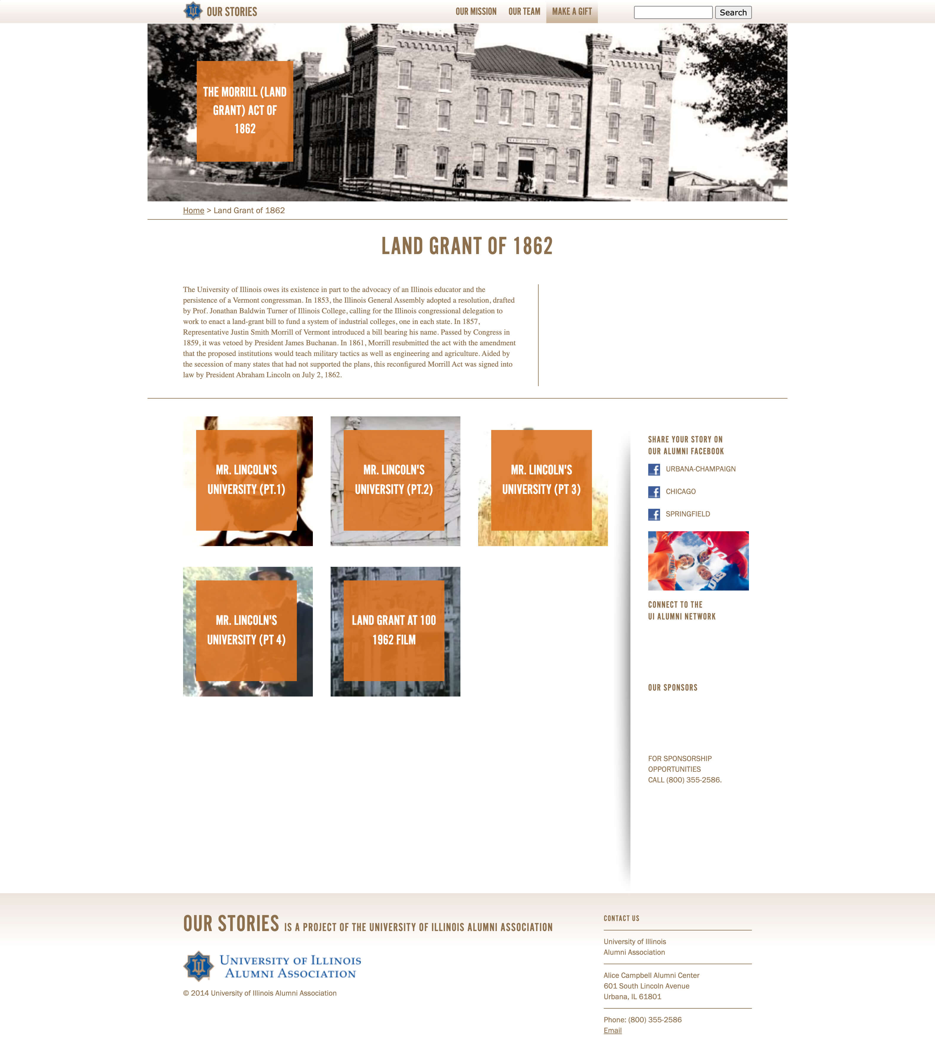 University of Illinois Alumni Association - Our Stories Website