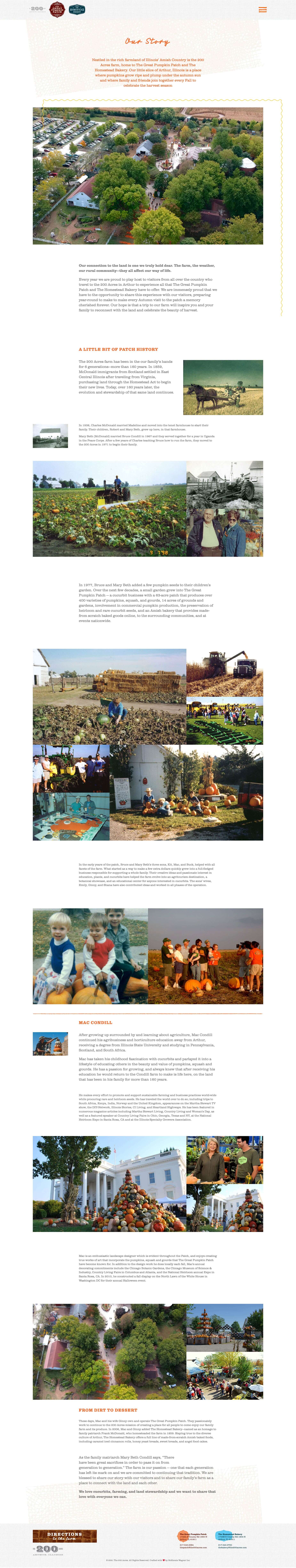 The 200 Acres - The Great Pumpkin Patch - The Homestead Bakery Website